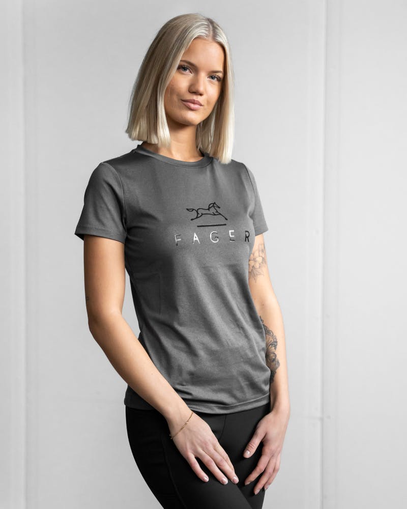 Fia Short sleeve T-shirt Dark grey